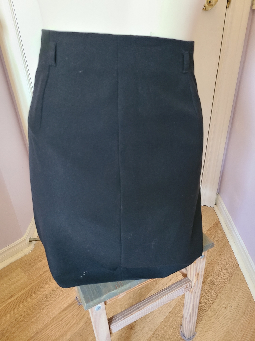 Marks & Spencer Black Pencil Skirt - Tailored Office Classic - Picture 4 of 4